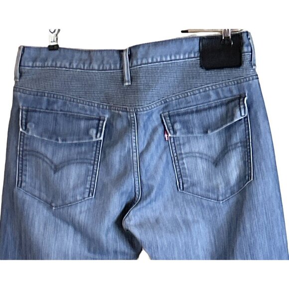 Levi's Mens 527 Black Label Boot Cut Snap Pocket Bootcut Jeans Blue Size 34 x 34 - Picture 4 of 10